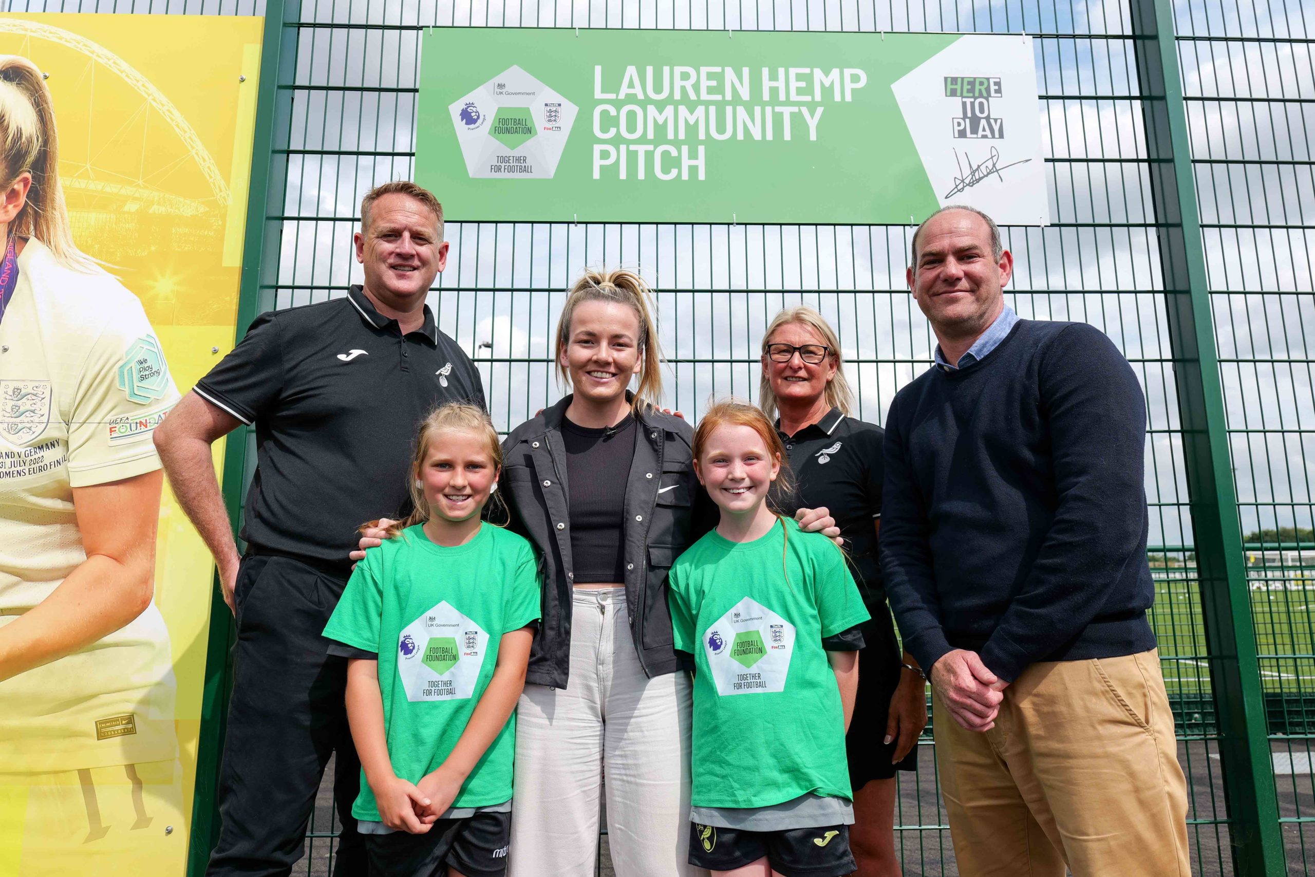 Lauren Hemp returns to The Nest to unveil pitch named in her honour ...